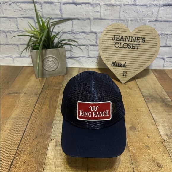 King ranch Classic Curved Bill All Mesh Snapback Cap navy blue - Picture 2 of 8